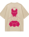 Iron Man Beige Oversized Tee