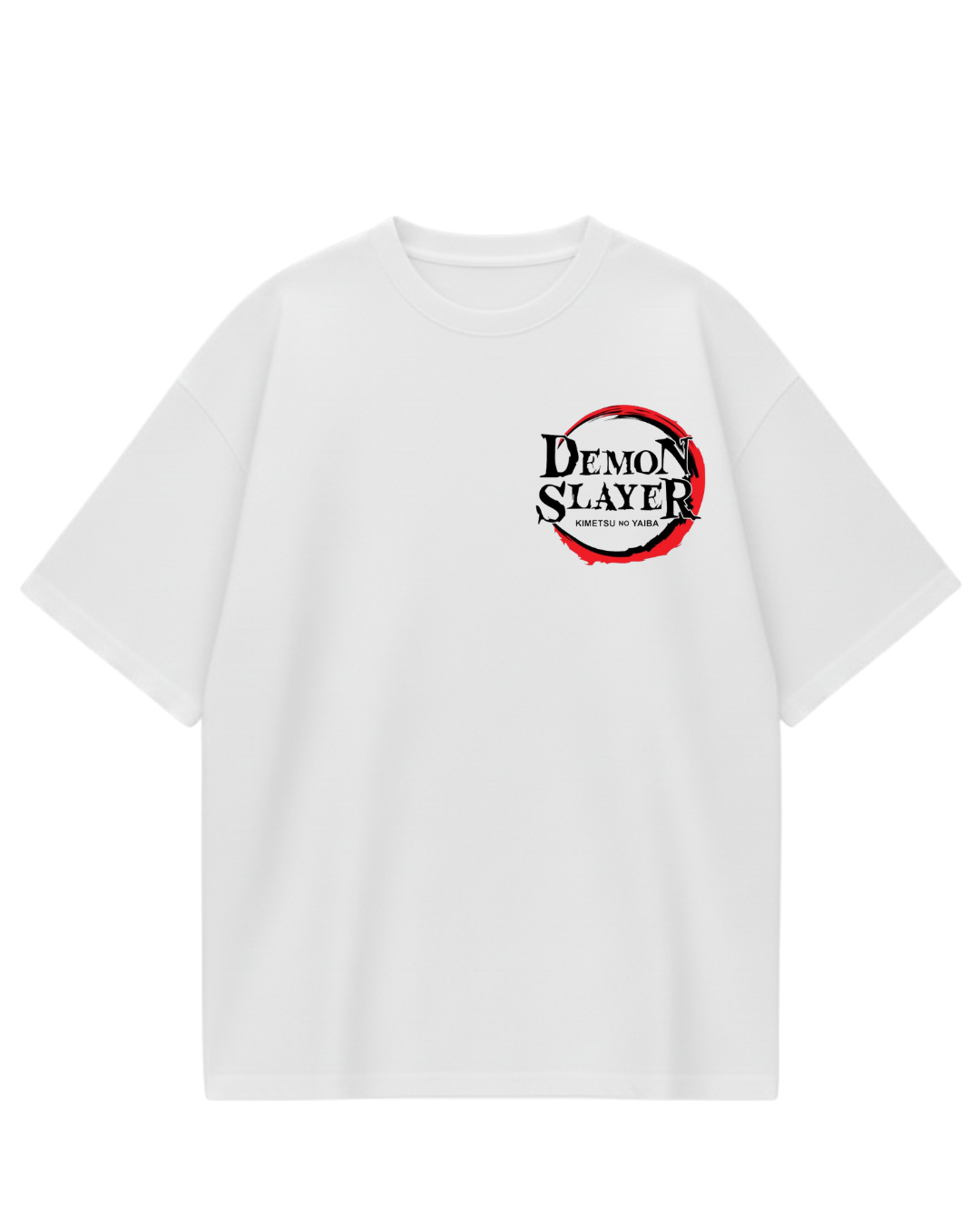Demon Slayer Tanjiro White Oversized Tee