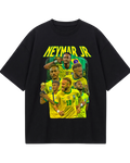 Brazil Neymar Retro Black Oversized Tee