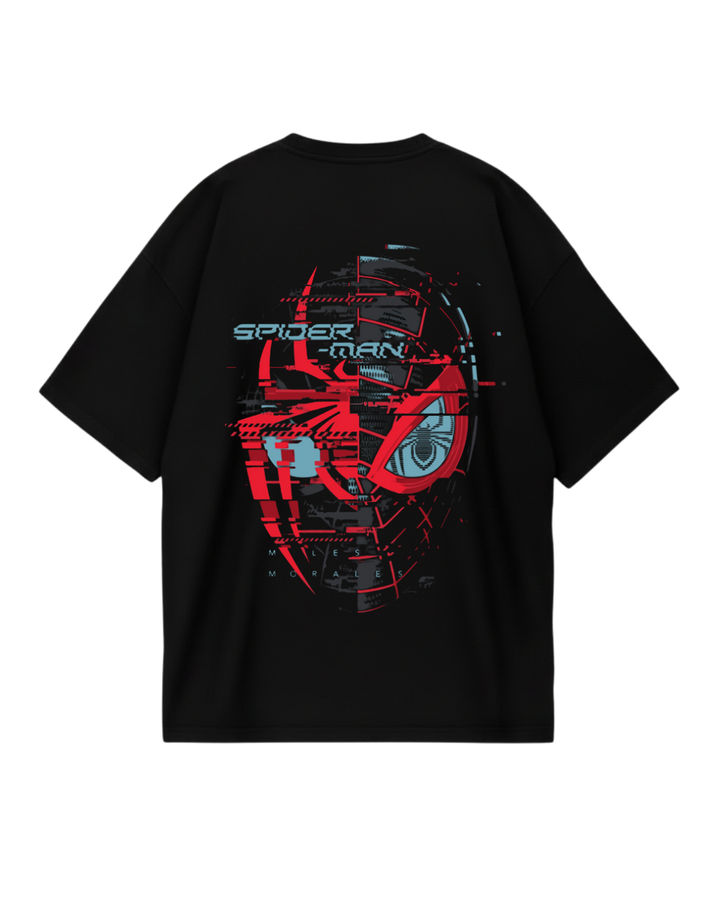 Spider Man Black Miles Morales Oversized Tee