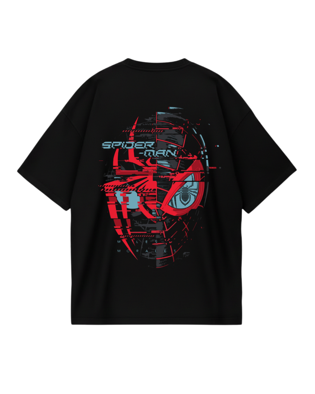 Spider Man Black Miles Morales Oversized Tee