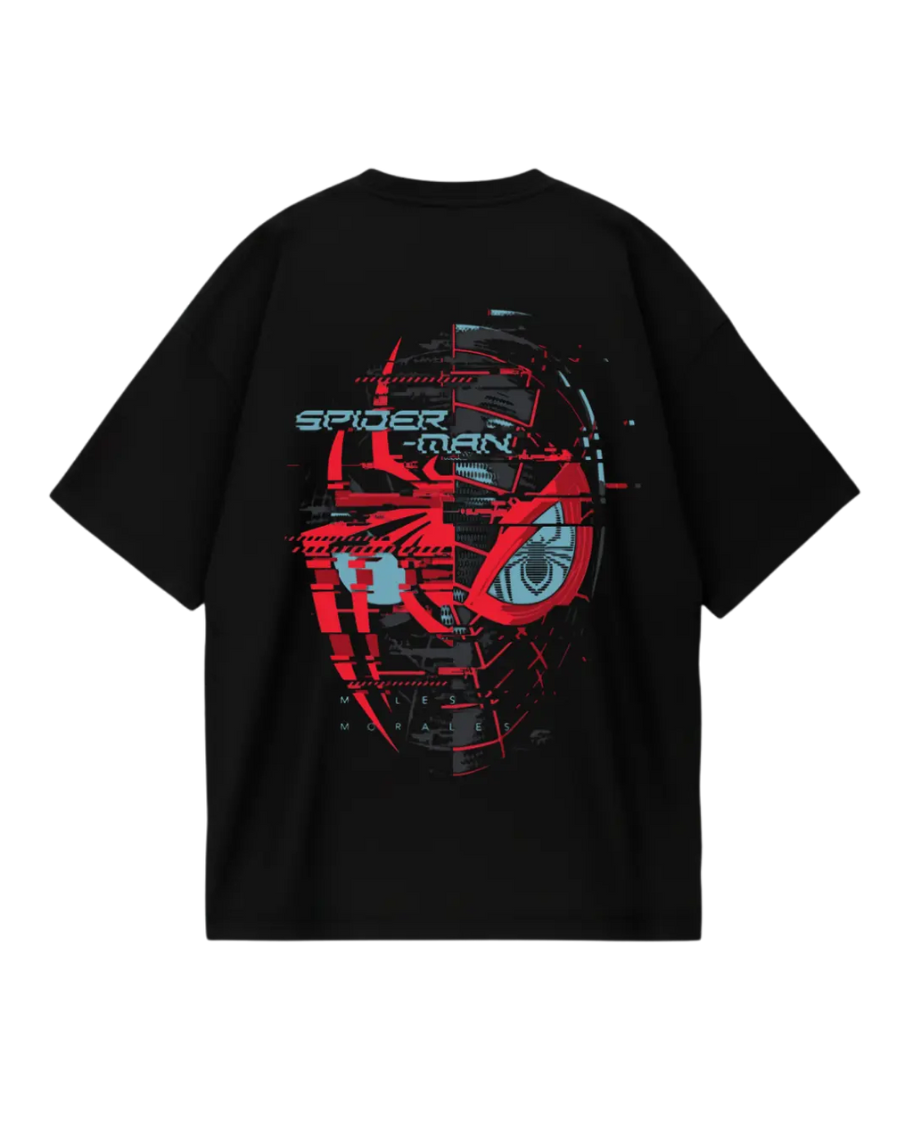Spider Man Black Miles Morales Oversized Tee