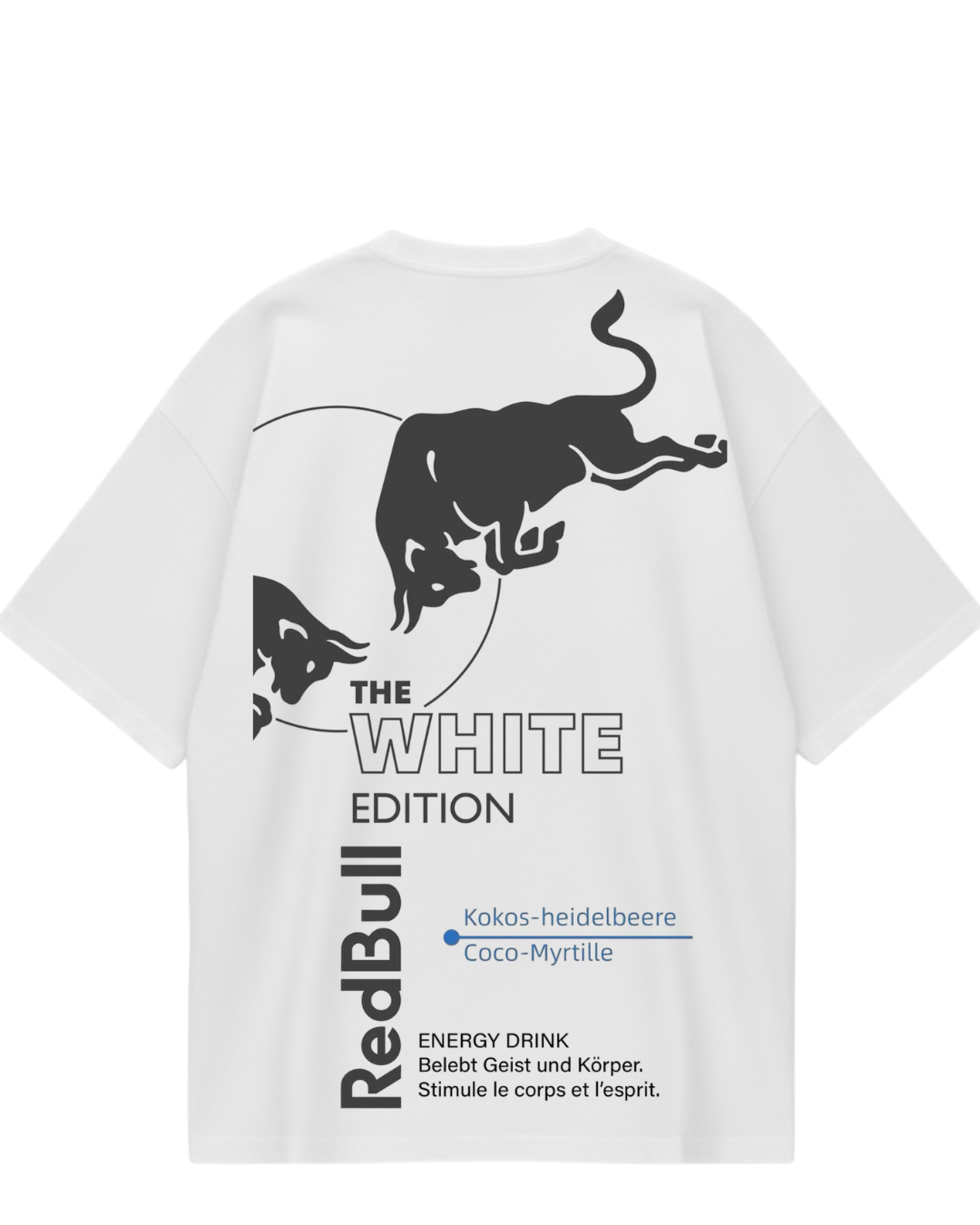 F1 White Red Bull Oversized Tee