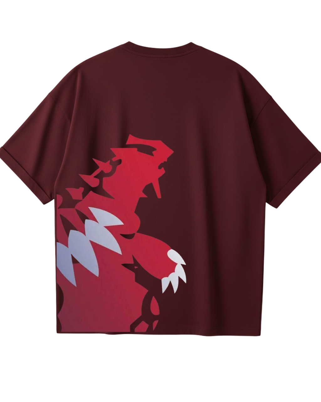 Groudon Maroon Oversized Tee