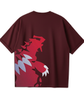Groudon Maroon Oversized Tee
