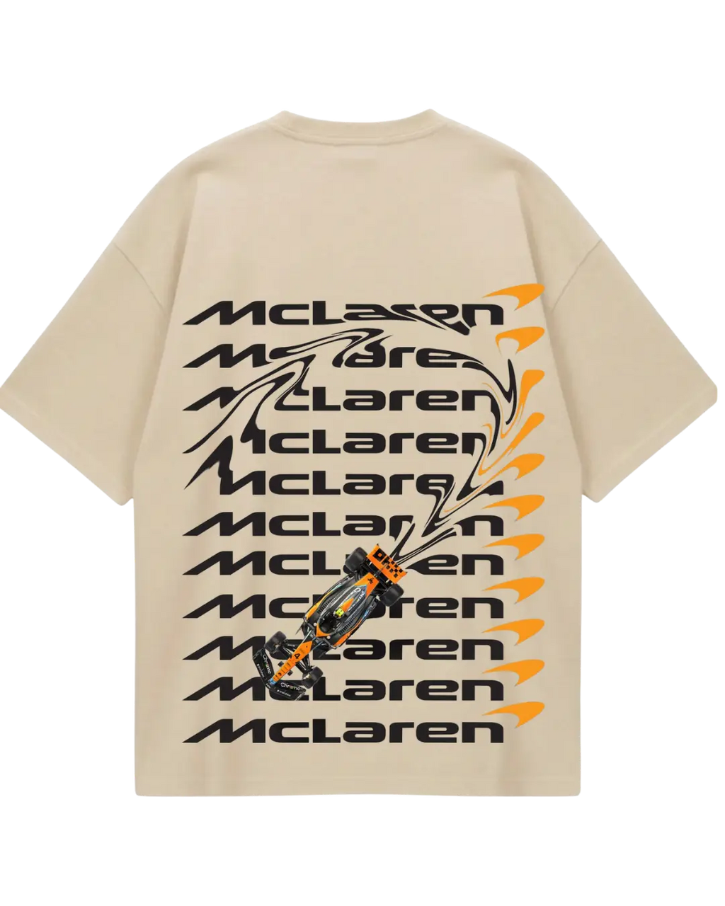 Mcleren Beige Oversized Tee