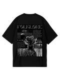 Taylor Swift Folklore Black Oversized Tee