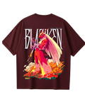 Blaziken Maroon Oversized Tee