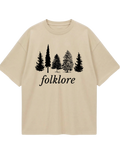 Taylor Swift Folklore Beige Oversized Tee
