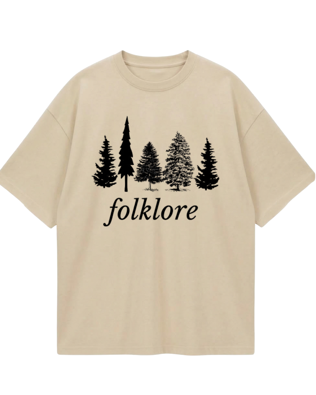 Taylor Swift Folklore Beige Oversized Tee