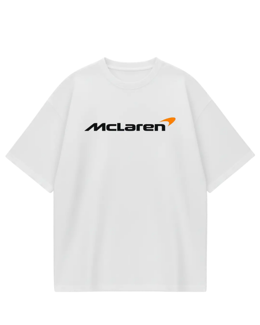 Mcleren White Oversized Tee