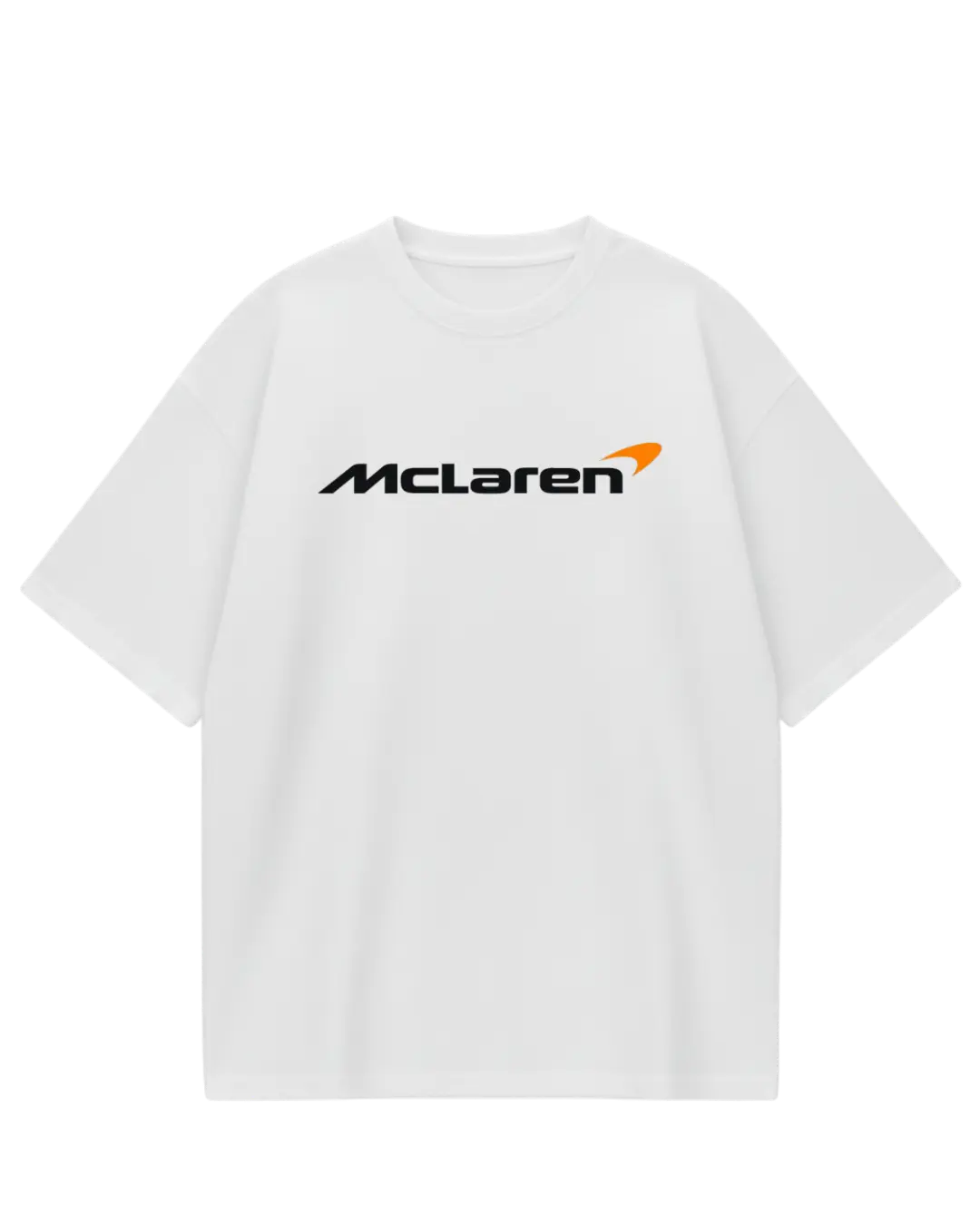Mcleren White Oversized Tee