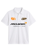 Mcleren White Polo Oversized Tee