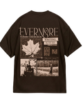 Taylor Swift Evermore Design Brown Oversized Tee