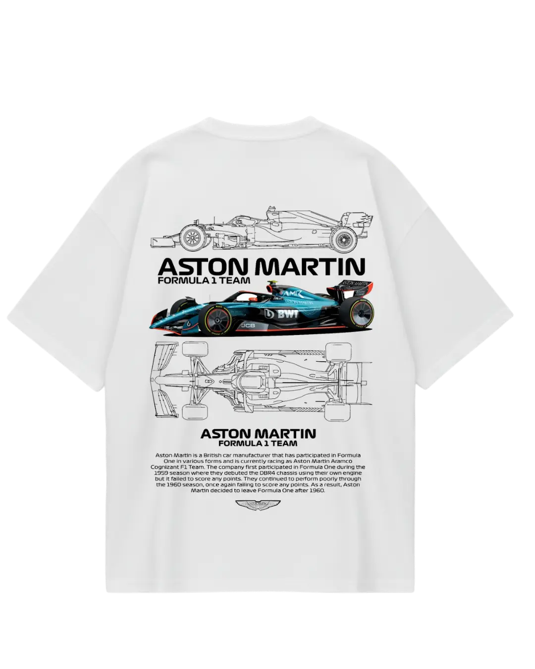 Aston Martin White Oversized Tee