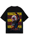 Max Verstappen Poster Black Oversized Tee