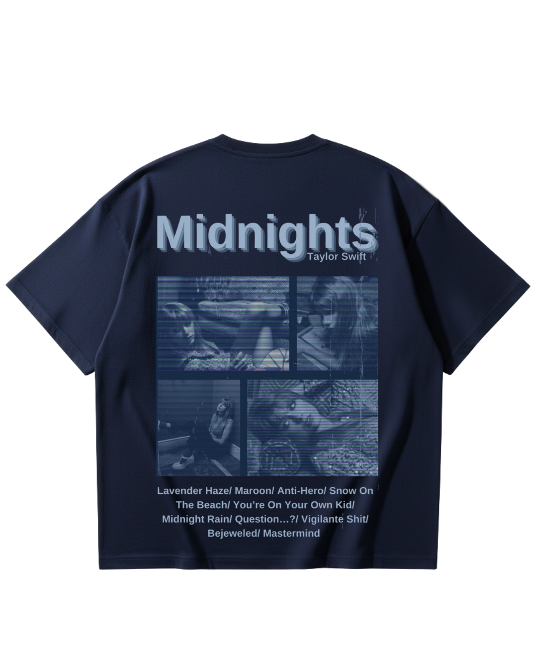 Taylor Swift Midnights Blue Oversized Tee