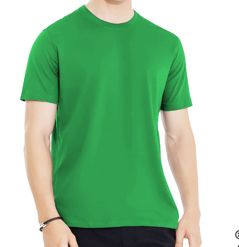 Plain Knorr Green Half Sleeves Tee