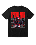 Spider Man Black Poster Half Sleeves
