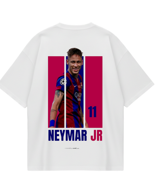 Barcelona Neymar White Oversized Tee