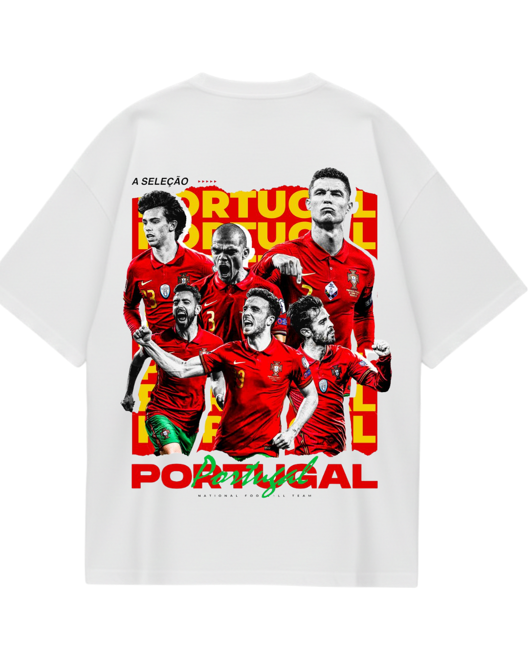Portugal White Oversized Tee