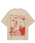 Billie Eilish Beige Oversized Tee