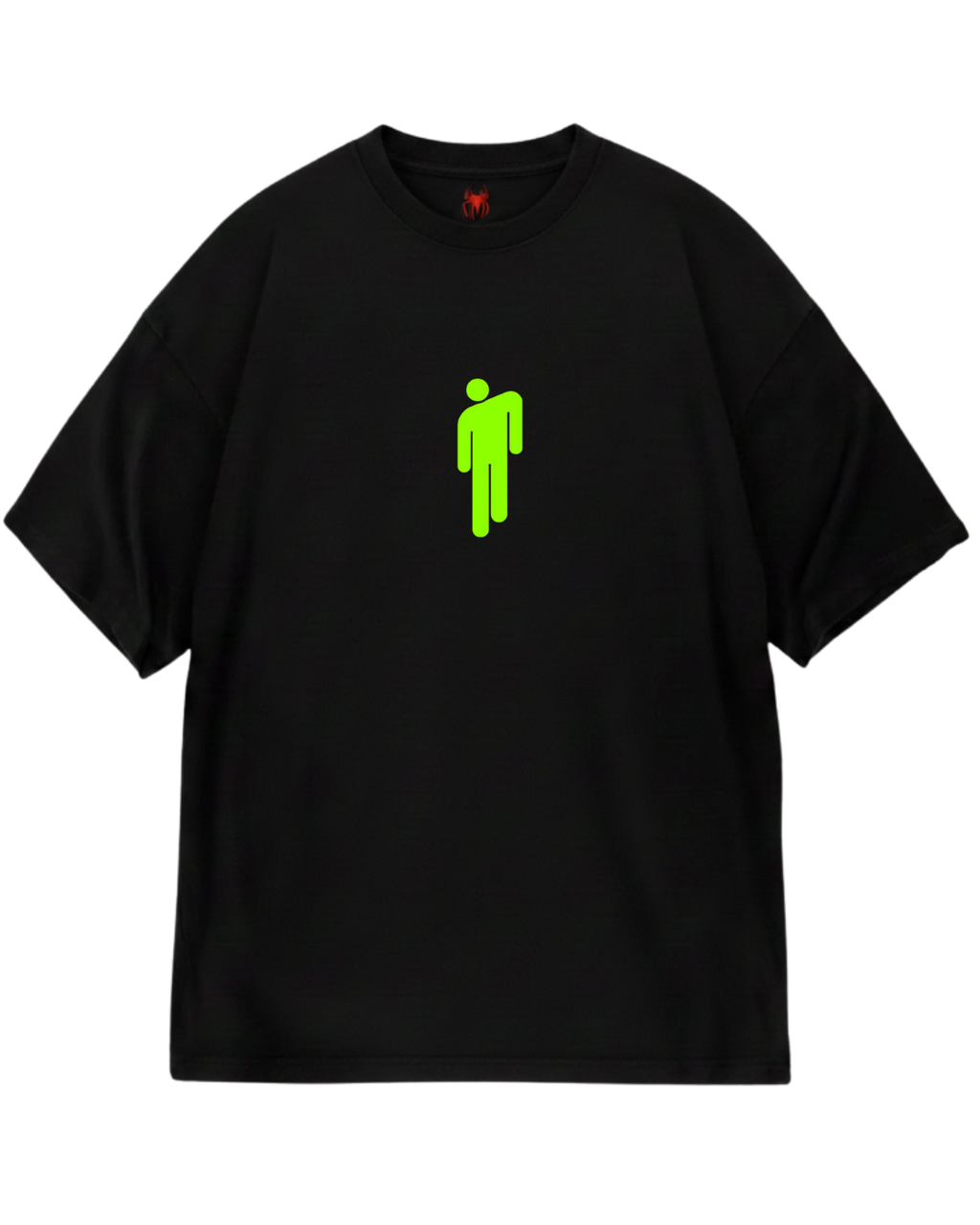 Billie Eilish Black Green Design Oversized Tee