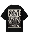 EsDeekid Black Poster Oversized Tee