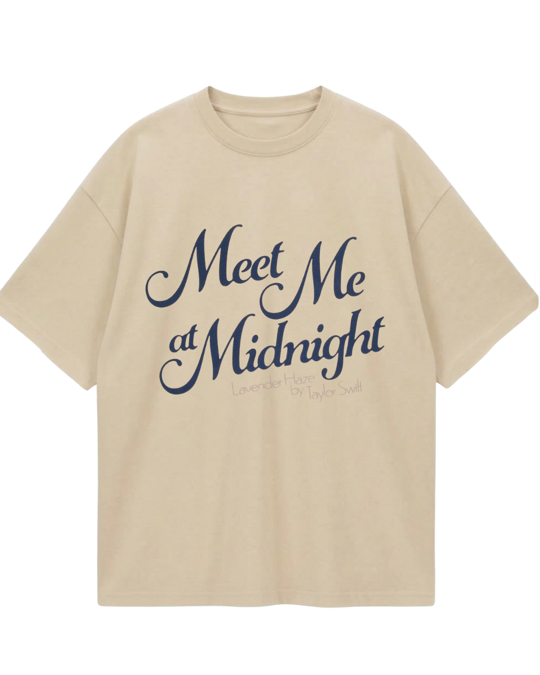 Taylor Swift Midnights Beige Oversized Tee
