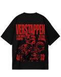 Max Verstappen Retro Black Oversized Tee