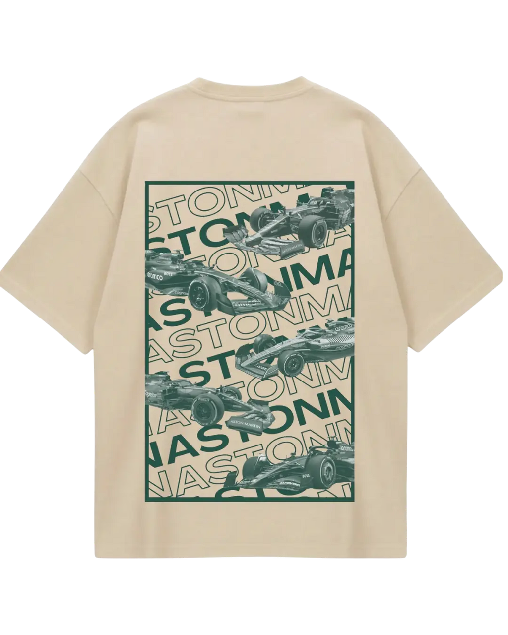 Aston Martin Beige Oversized Tee