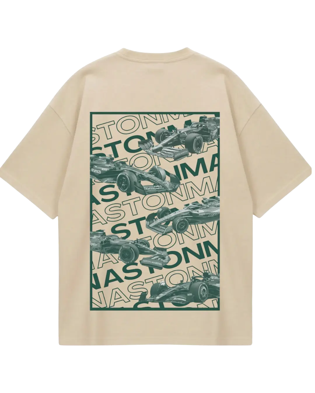 Aston Martin Beige Oversized Tee