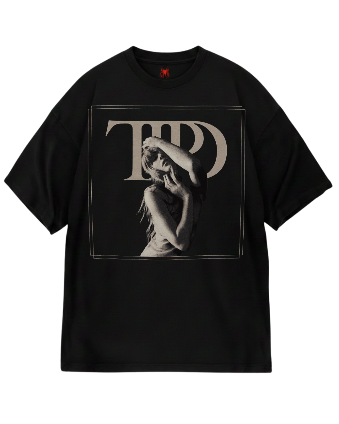 Taylor Swift TTPD Black Oversized Tee