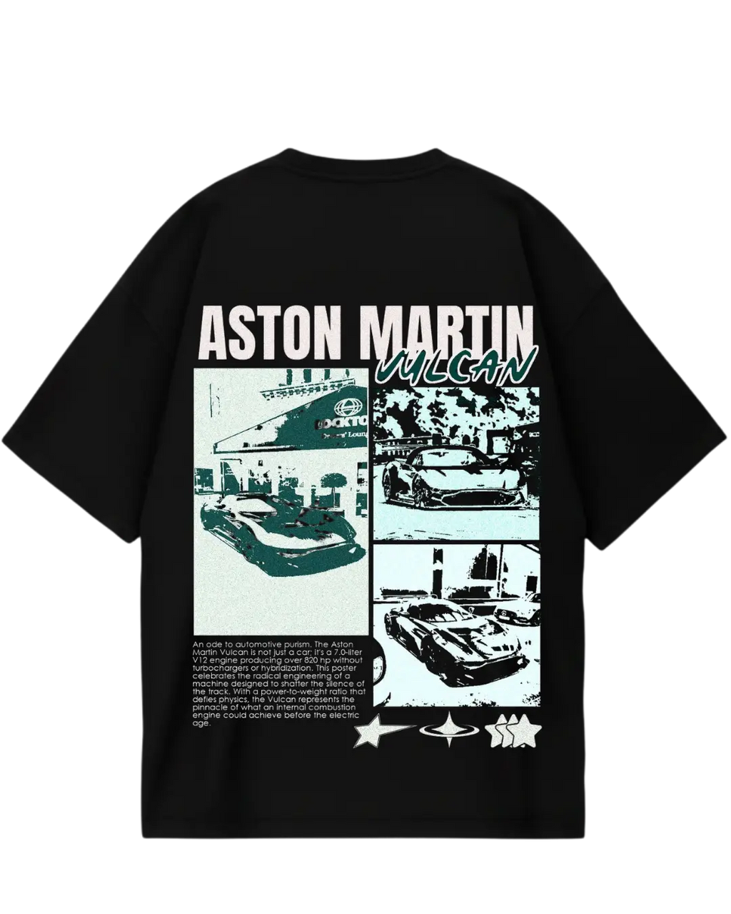 Aston Martin Black Oversized Tee