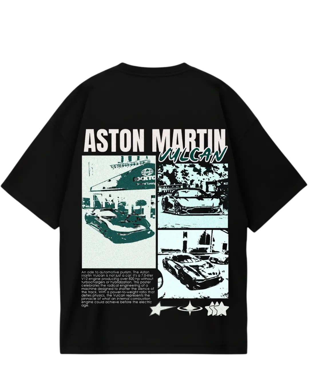 Aston Martin Black Oversized Tee
