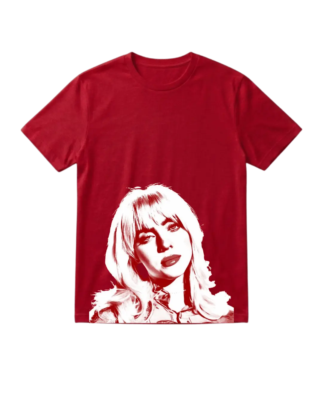 Billie Eilish Red Half Sleeves