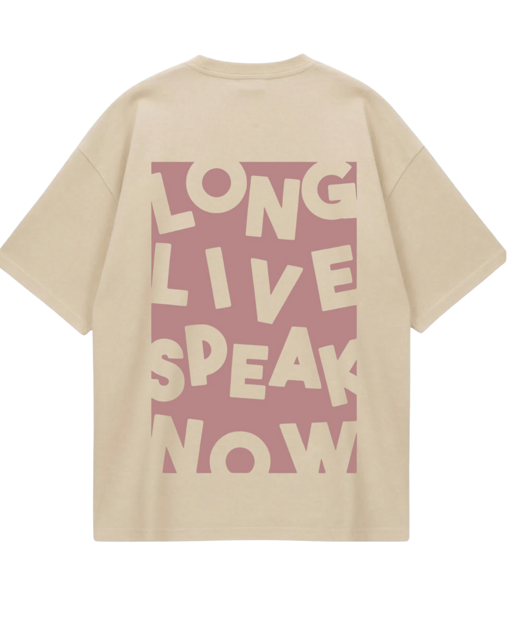 Taylor Swift SpeakNow Beige Oversized Tee