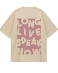 Taylor Swift SpeakNow Beige Oversized Tee