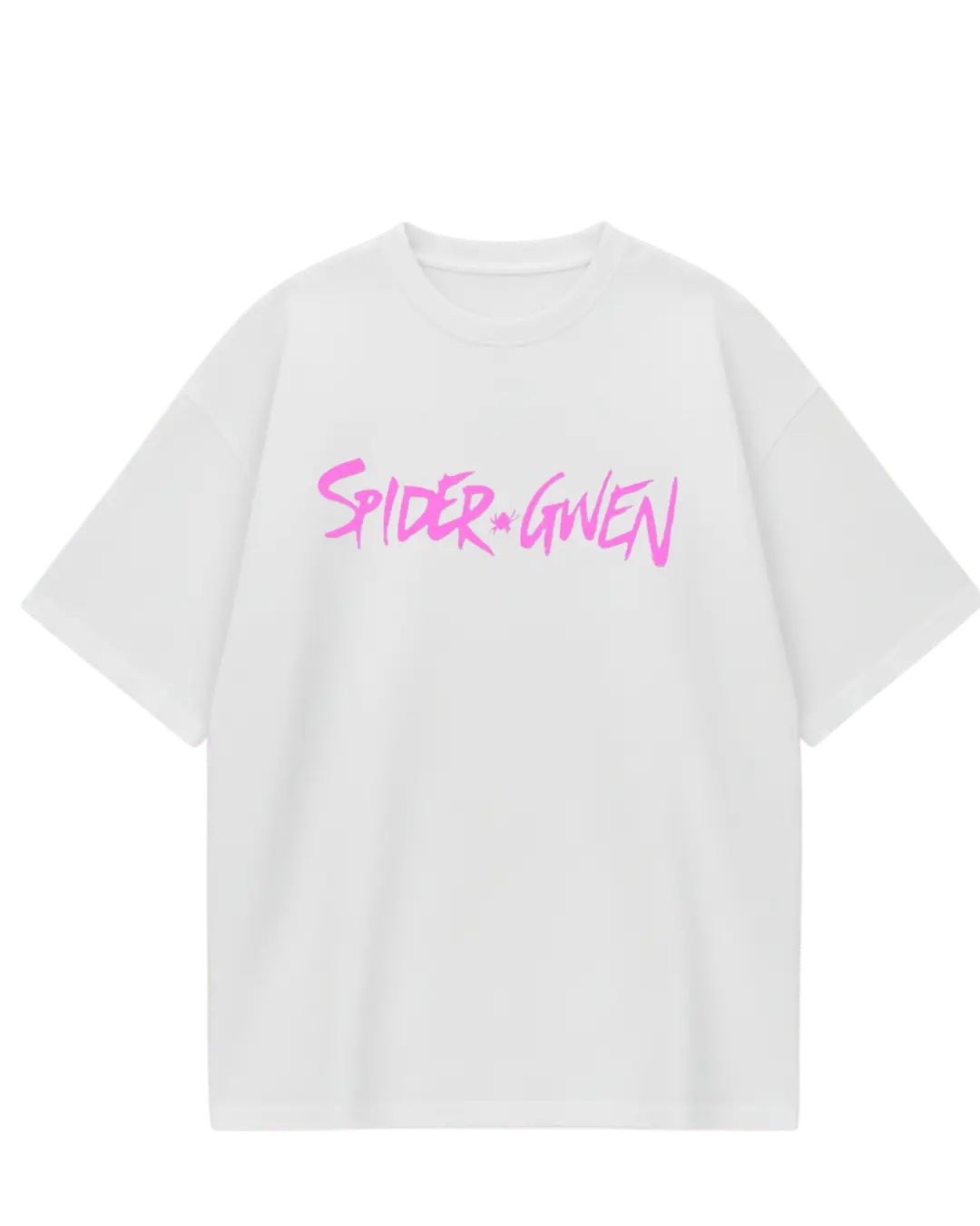 Spider Man Couple White Oversized Tee