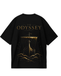 The Odyssey Black Golden Oversized Tee