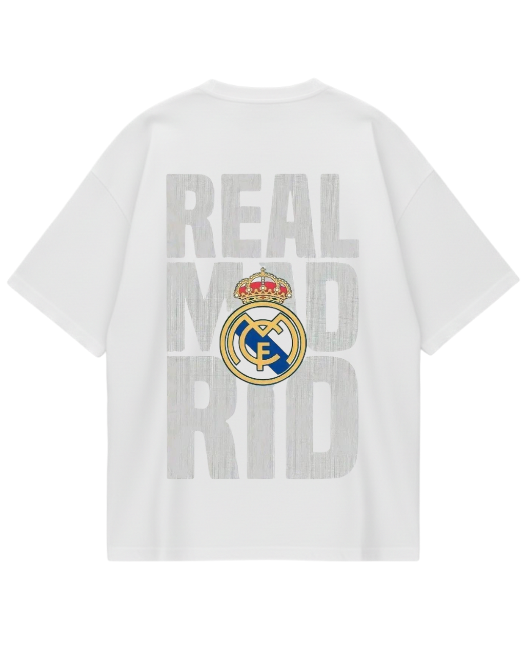 Real Madrid White Oversized Tee