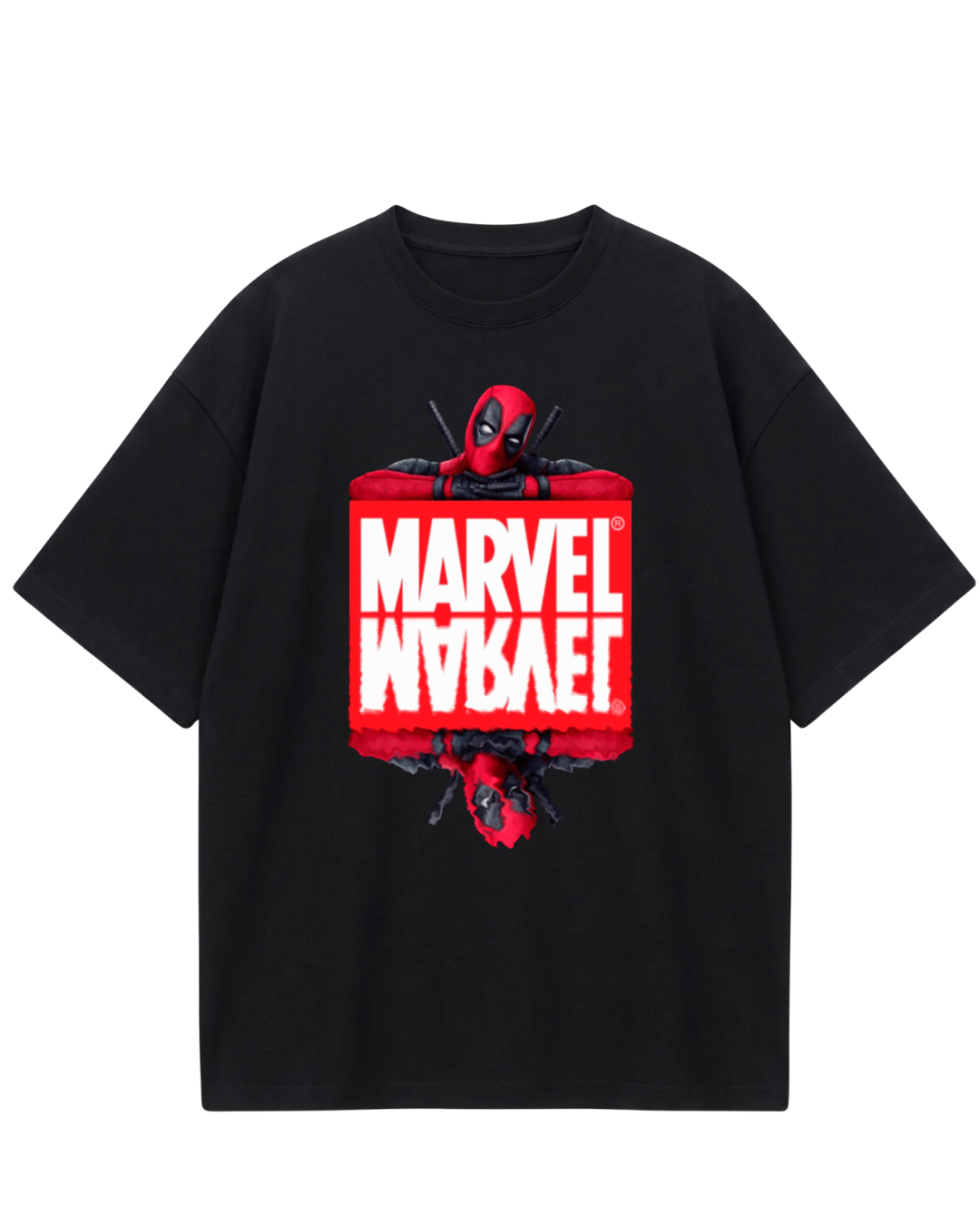 Deadpool Black Oversized Tee