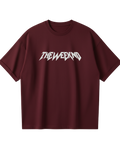 Weekend Maroon Oversized Tee
