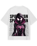 Spider Man Couple White Oversized Tee