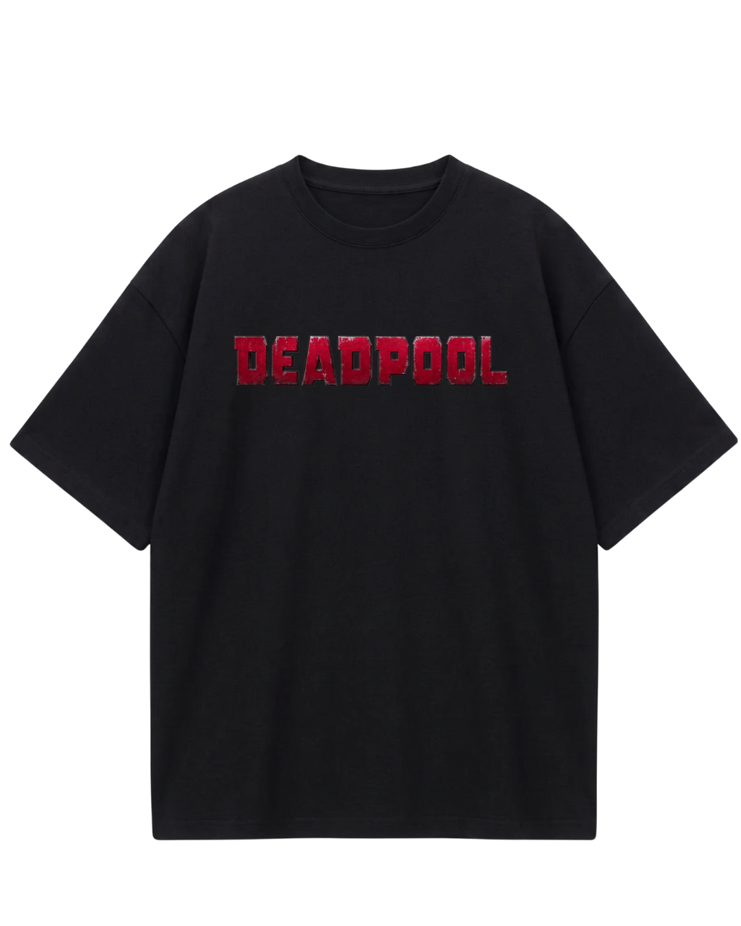 Deadpool Black Marvel Oversized Tee