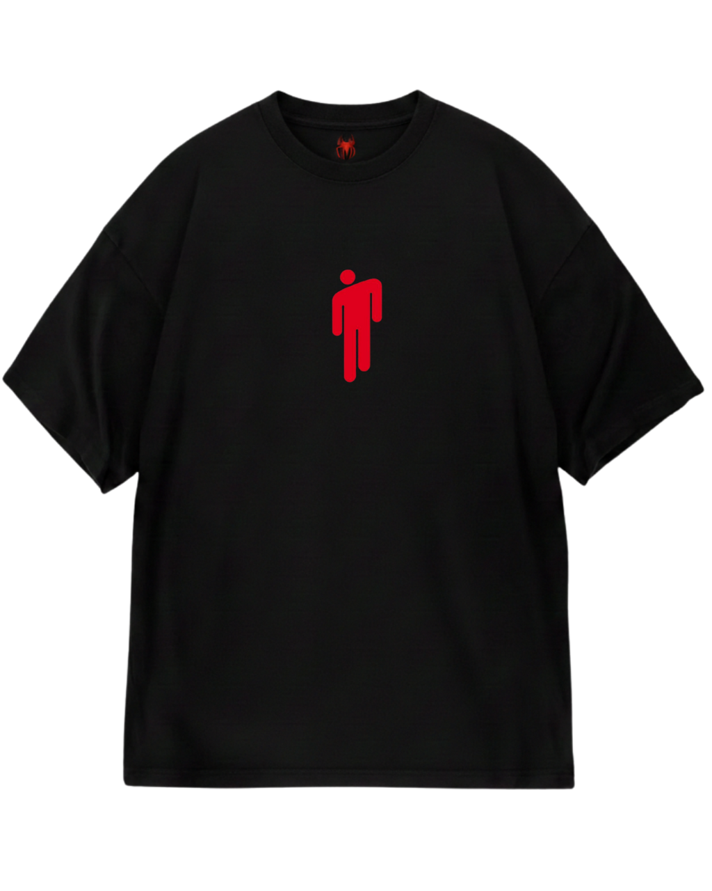Billie Eilish Black Red Design Oversized Tee