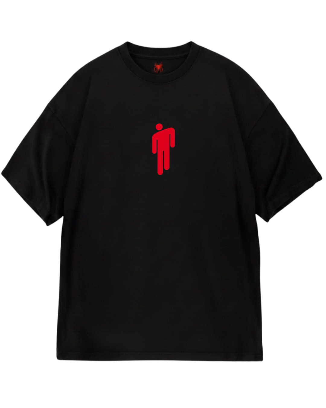 Billie Eilish Black Red Design Oversized Tee