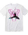 Spider Man White Gwen Designs Half Sleeves