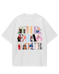 Taylor Swift Eras One White Oversized Tee