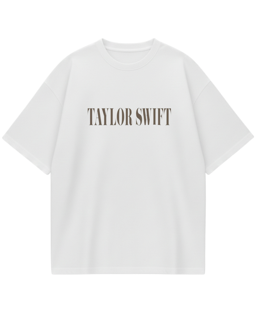 Taylor Swift Showgirl White Oversized Tee